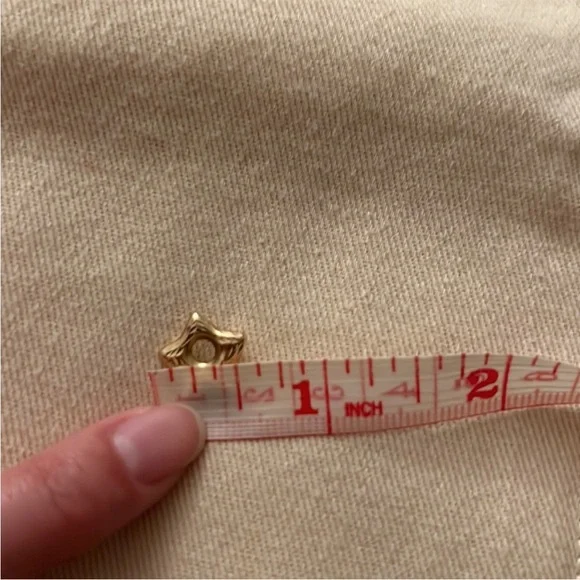 SOLID 14KT GOLD Textured Star Charm - Picture 10 of 13